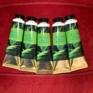 BBW 5pc travel size hand creams Waikiki Beach Coconut